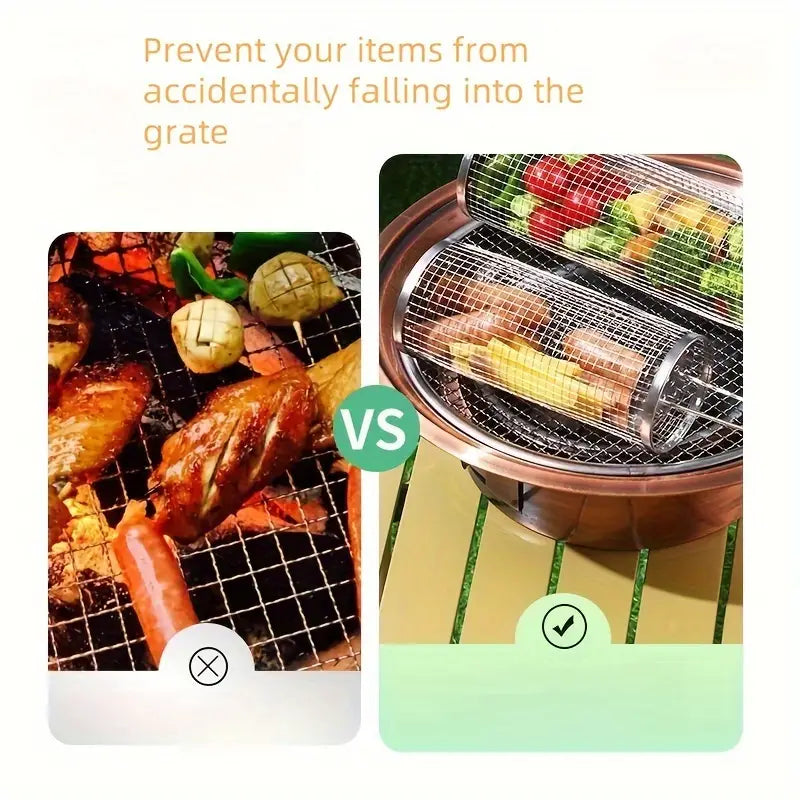 Stainless Steel BBQ Grill Basket