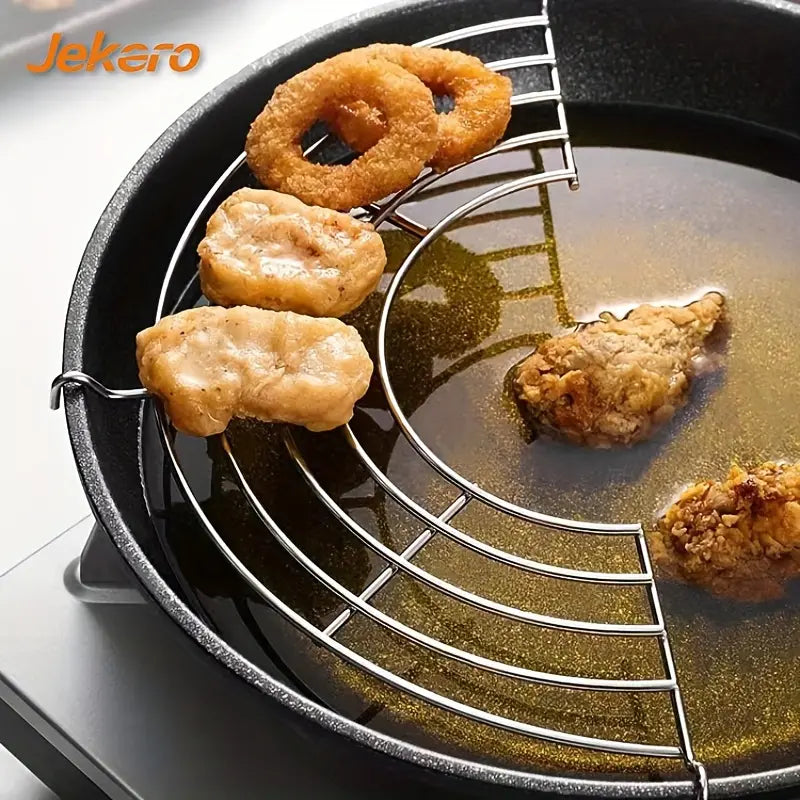 Stainless Steel Semi-circular Oil Draining Rack
