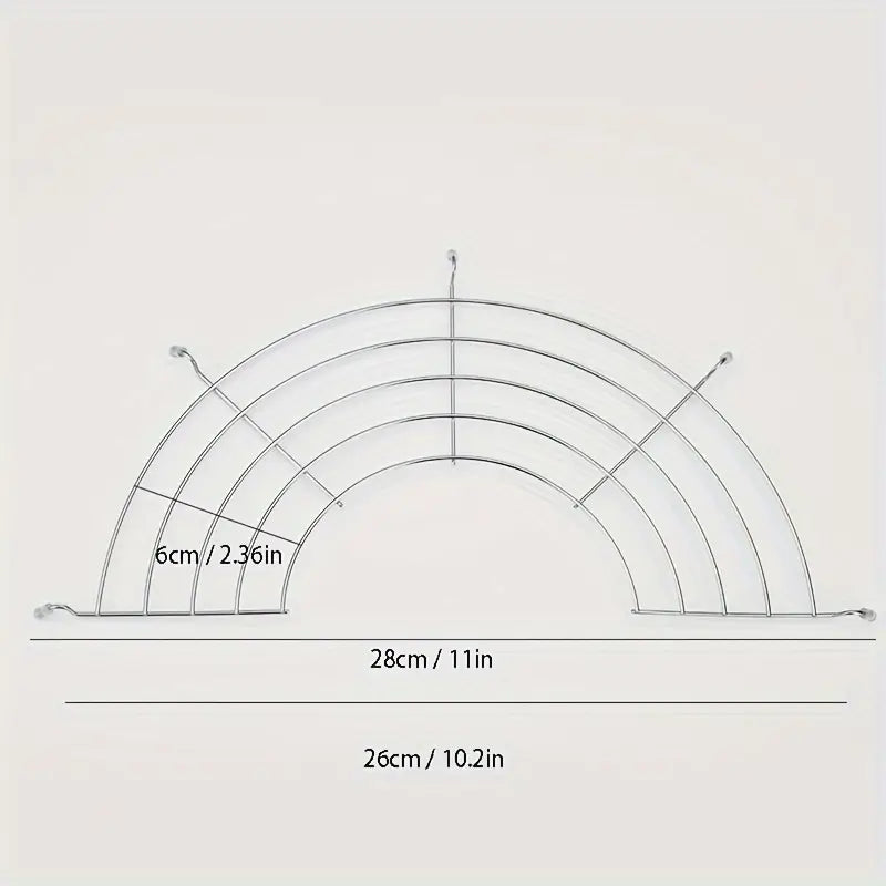 Stainless Steel Semi-circular Oil Draining Rack
