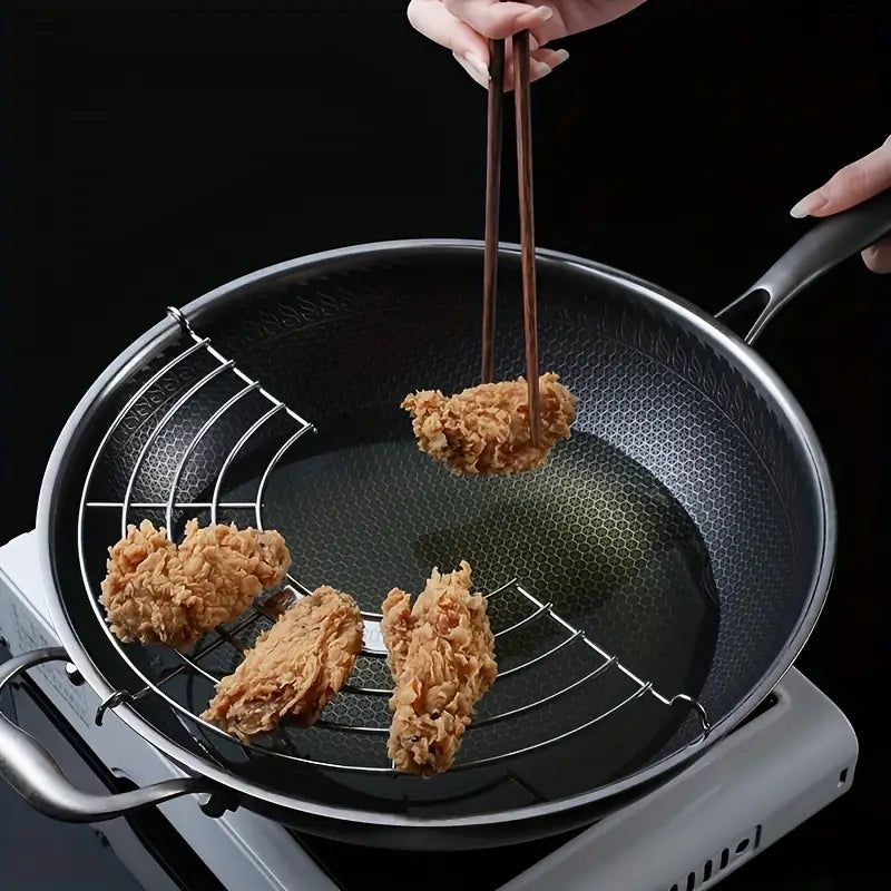 Stainless Steel Semi-circular Oil Draining Rack