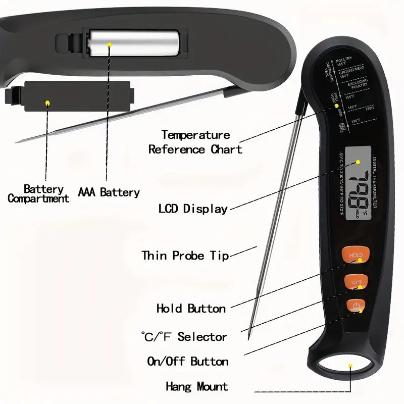 1pc Meat Thermometer