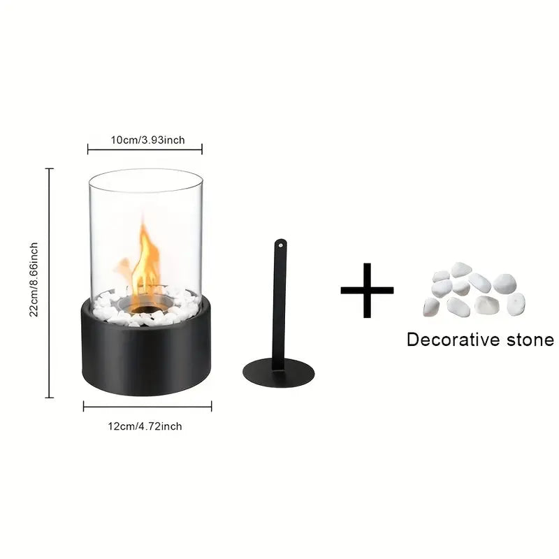 Vintage-Style Tabletop Fireplace