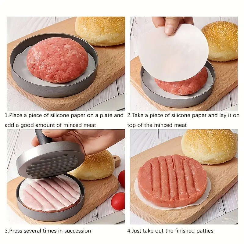 Easy-to-Use Burger Press with Non-Stick Handle