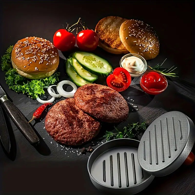 Easy-to-Use Burger Press with Non-Stick Handle
