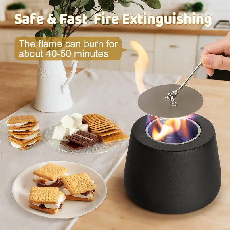 Modern-Style Tabletop Fireplace