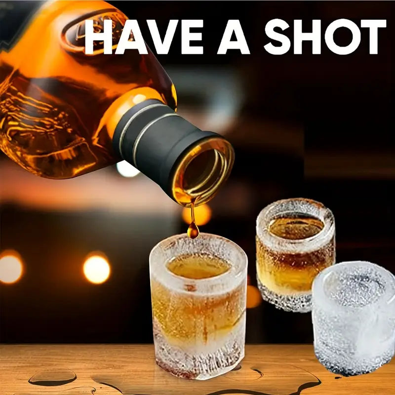 4pc Silicone Ice Mould Tray for Shot Glasses