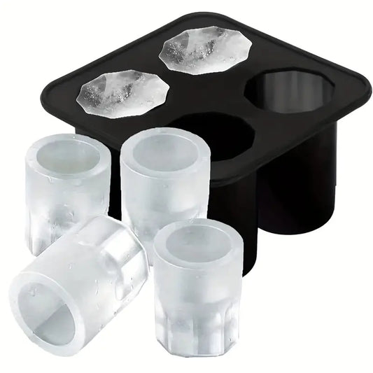 4pc Silicone Ice Mould Tray for Shot Glasses