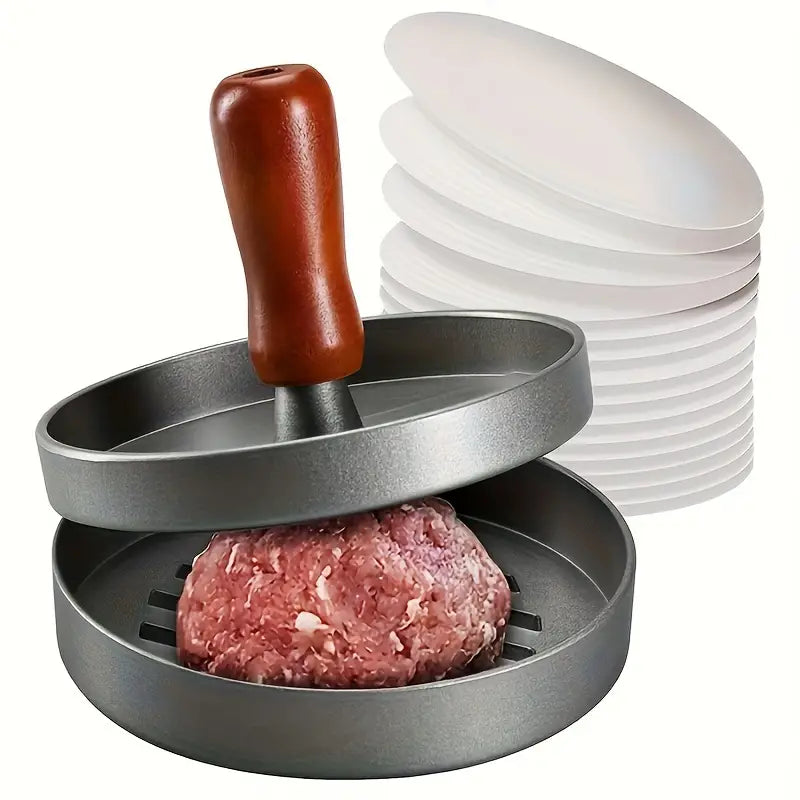 Easy-to-Use Burger Press with Non-Stick Handle