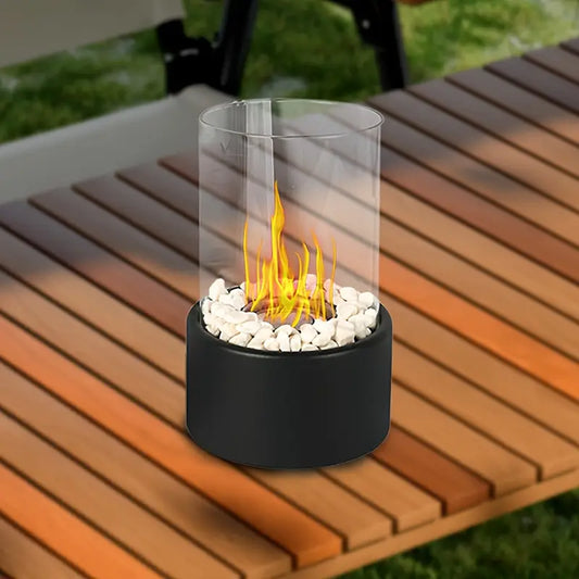 Vintage-Style Tabletop Fireplace